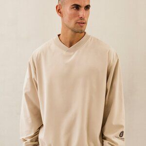 Glen Echo Sporty Men Lined V-Neck Long Sleeve Midlane Golf Resort Windbreaker XL
